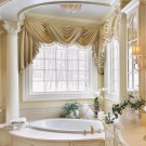 Фото шторы для ванной комнаты в классическом стиле 2016