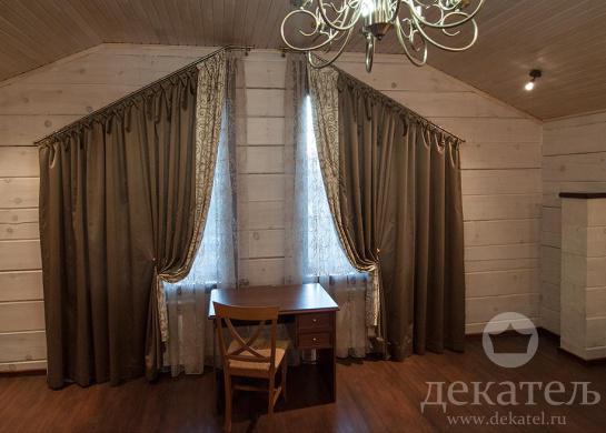 Фото шторы в комнату мальчика загородного дома 2015