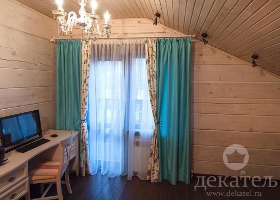 Фото шторы в комнату девушки загородного дома 2015
