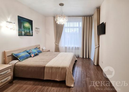 Фото Шторы для спальни в гостевой квартире 2021