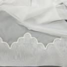 Фото вуаль однотонная с декоративным низом Camille Vual ECRU цвет молочный