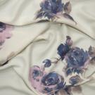 Фото ткань портьерная FLOR 649/4 розы синие