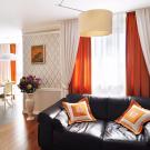 Фото шторы и подушки для гостиной в современном стиле 2017