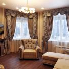 Фото шторы для гостиной загородного дома 2017