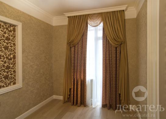 Фото шторы для спальни в классическом стиле