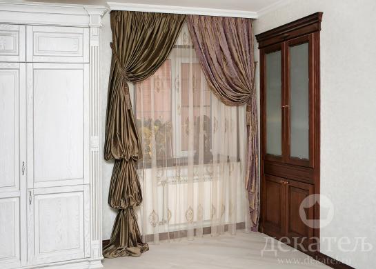 Фото штор для столовой, "рукав епископа"