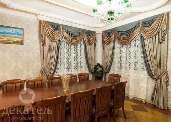 Фото шторы в столовую в восточном стиле 