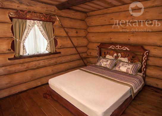 Фото текстильное оформление номера базы отдыха "Сказка Алтая" 