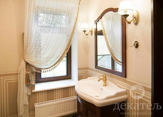 Шторы В Окно Ванной Комнате Фото