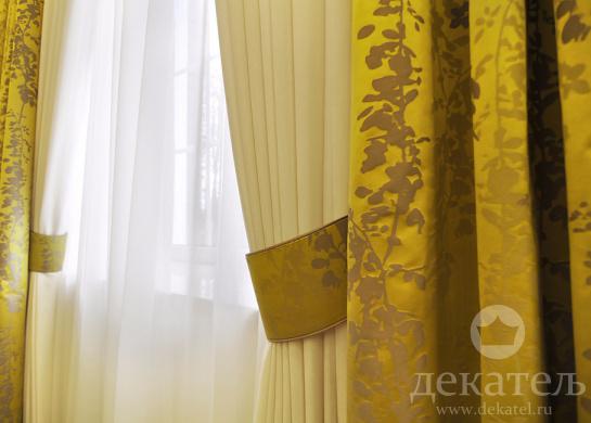 Фото фрагмент штор для спальни 2017