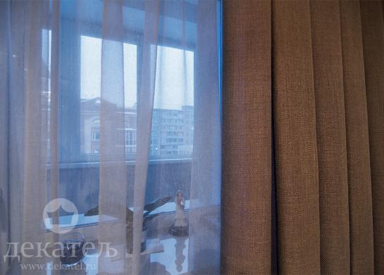 Фото фрагмент штор для спальни в современном стиле 2017 