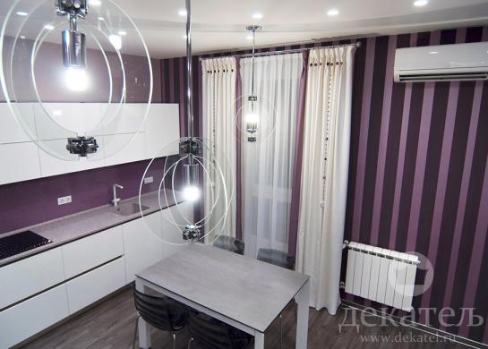 Фото шторы для кухни в современном стиле 2018