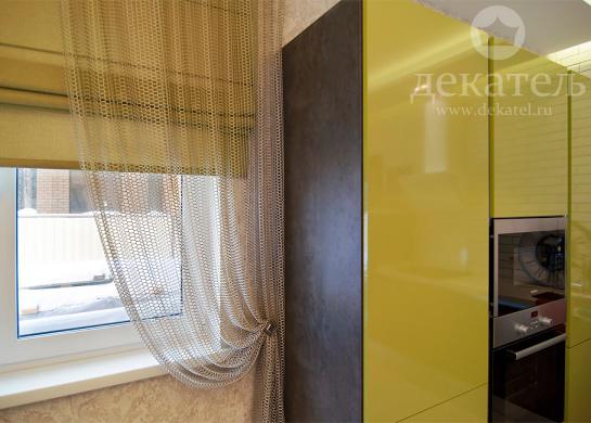 Фото шторы для кухни в современном стиле 2018