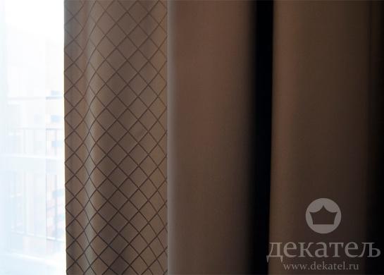 Фото фрагмент штор для гостиной в современном стиле 2018